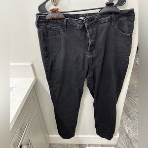 Rock star super skinny high rise old navy jeans size 20 black jeans